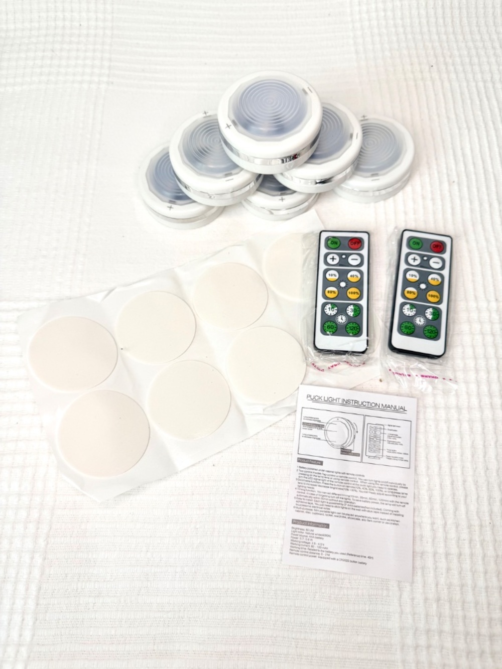 6 Pack LED Puck Lights with Remote Control - Picture 6 of 8